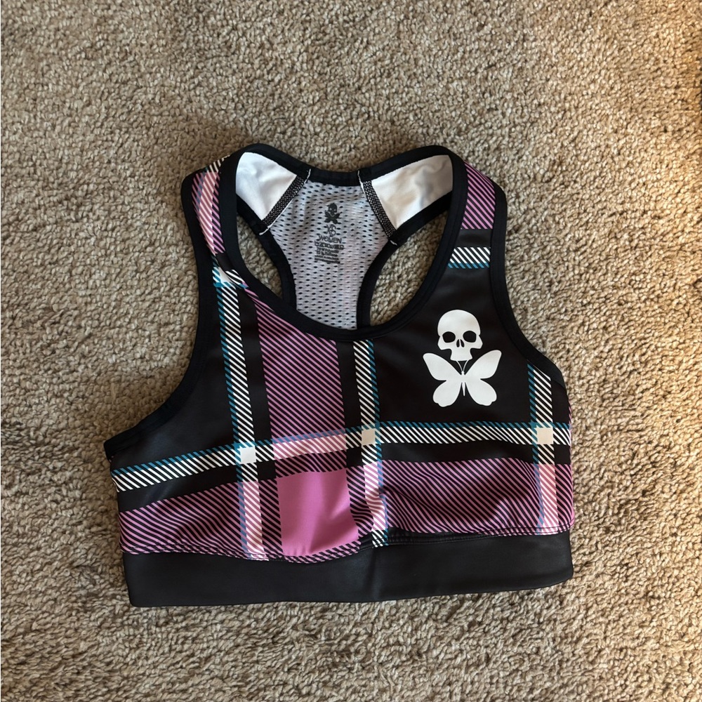 Betty Designs Tartan Sports Bra XS